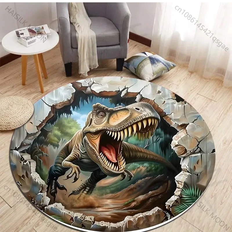 HD 3D Dinosaurus Print Ronde T - Kids Outdoor Area recensie en prijs